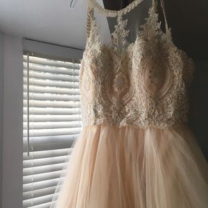 Champagne/ivory dama dress for any special event